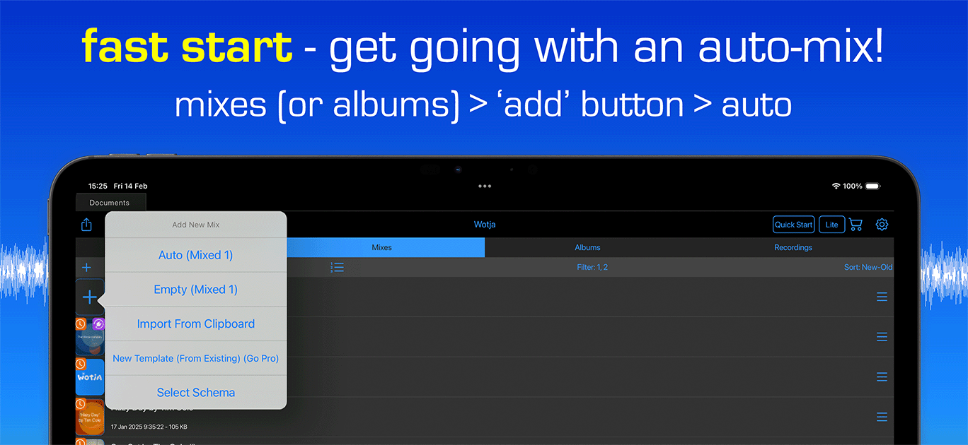 Wotja for Mobile Screenshot 1