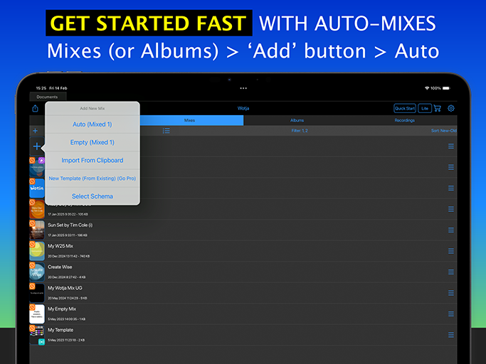 Wotja for iPad Screen 3